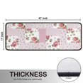 thumbnail image 5 of Kitchen Rugs Sets Of 2,Pioneer Flower Floral Print Pattern Anti Fatigue Kitchen Mat Rugs Non Slip Washable,Decorative Kitchen Floor Mats for Kitchen,Sink,Laundry,17"x47"+17"x47", 5 of 5