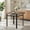 Black,Wood, variant on Demi Bonn 42" Round Dining Table, Modern MDF Top with Gray Tempered Glass Inlay, Black Metal Base & Lower Glass Shelf for 4-6 People, White