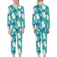 thumbnail image 2 of Renewold Cozy Pajamas for 3-4Y Boys Girls Christmas Socks Snowman Athletic Clothing Sleepwear Durable Long Sleeve Shirt & Pants Set of 2 Loose Nightwear Pj Shirt for Birthday Gifts, 2 of 5