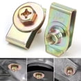 thumbnail image 4 of 30pcs M6-1.0 Car Body Bolt and U-shaped Nut Clip Kit | Universal Splash Shield Bolt Clip for Engine Undercover Chassis, Bumper Mudguard Liner Push Fixing Fastener Kit, 4 of 6