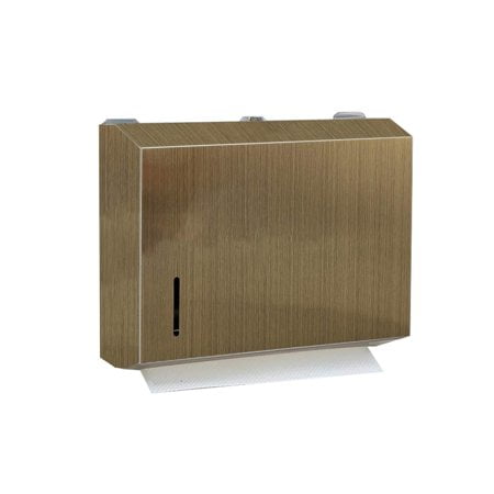 gotonovo Antique Brass Bronze Dual Dispensing Paper Towel Holder Toilet Paper Dispenser Stainless Steel Wall Mount Bathroom Vintage Luxury Restroom Trifold Hand Tissue Napkin