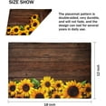 thumbnail image 2 of Sunflowers Wooden Placemats Set of 6 Fabric Placemats 12x18 Inch Square Placemat for Kitchen Table Heat Resistant, Easy to Clean Table Placemats, 2 of 5