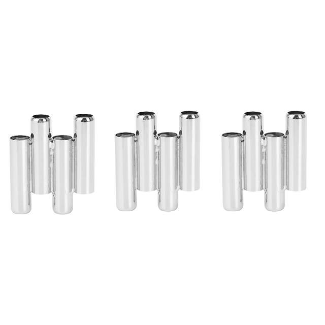 3Pcs Tuner de Violon en Acier Inoxydable Tuning Pro Tuning Violon Mandoline Métal Pitch Pipe Rapide Tuner à Cordes Simple
