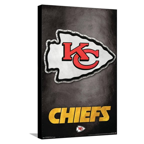 NFL Kansas City Chiefs - Logo 13 Canvas Wall Poster, 14.725" x 22.375"