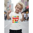 thumbnail image 1 of Back-to-School Season Boys' Casual Crew Neck T-Shirt - Breathable Cotton, Short Sleeve, Regular Fit, Vibrant "Welcome Back to School" Print with Pencil & Ruler Design, Perfect for Young, 1 of 6