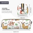 thumbnail image 3 of Disketp Cute Little Animals Estuche de Lápices de Cuero con Cierre, Estuche Compacto para Papelería, Bolígrafos y Accesorios Pequeños, 3 of 7