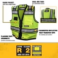 thumbnail image 2 of Chaleco Surveyor DEWALT DSV521, clase 2, muy resistente, 5XL, 2 of 7