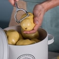 thumbnail image 4 of Paquete de 3 cubos de patatas de acero al carbono, recipiente de almacenamiento para cocina, tarros de ajo, contenedores, barriles de patatas, Organizadores de utensilios de cocina Escribe un Billuyoard HA065896-01, 4 of 6