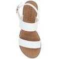thumbnail image 5 of Journee Womens Wide Width Lavine Multi Strap Flat Sandals, 5 of 11
