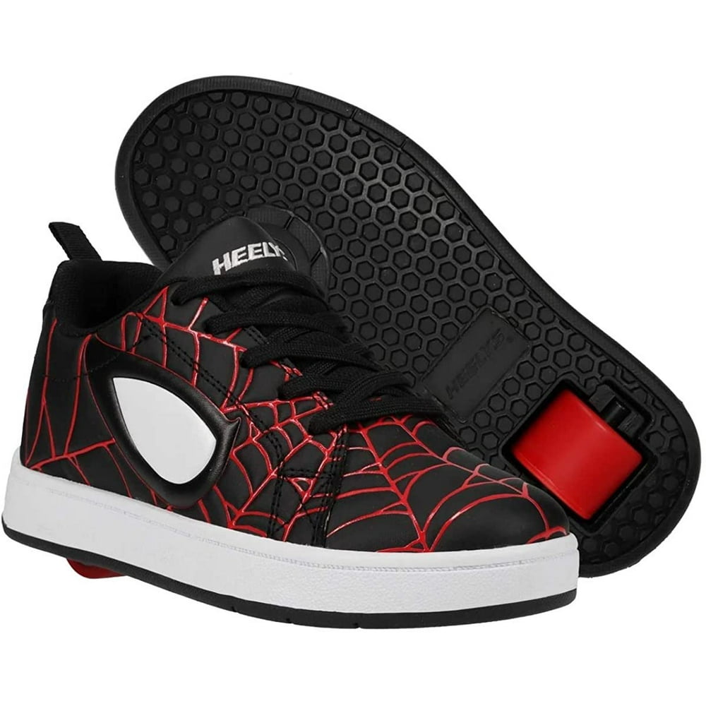 Heelys Heelys Youth Kids Split SpiderMan Wheels Sneaker Shoes (5 Big Kid, 5)