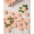 thumbnail image 5 of 25Pcs Artificial Roses Flowers Fake Roses with Stems Real Touch Foam Flowers for DIY Wedding Bouquet Baby Shower Centerpiece Floral Arrangement Party Home Decor(Hunt Green), 5 of 5