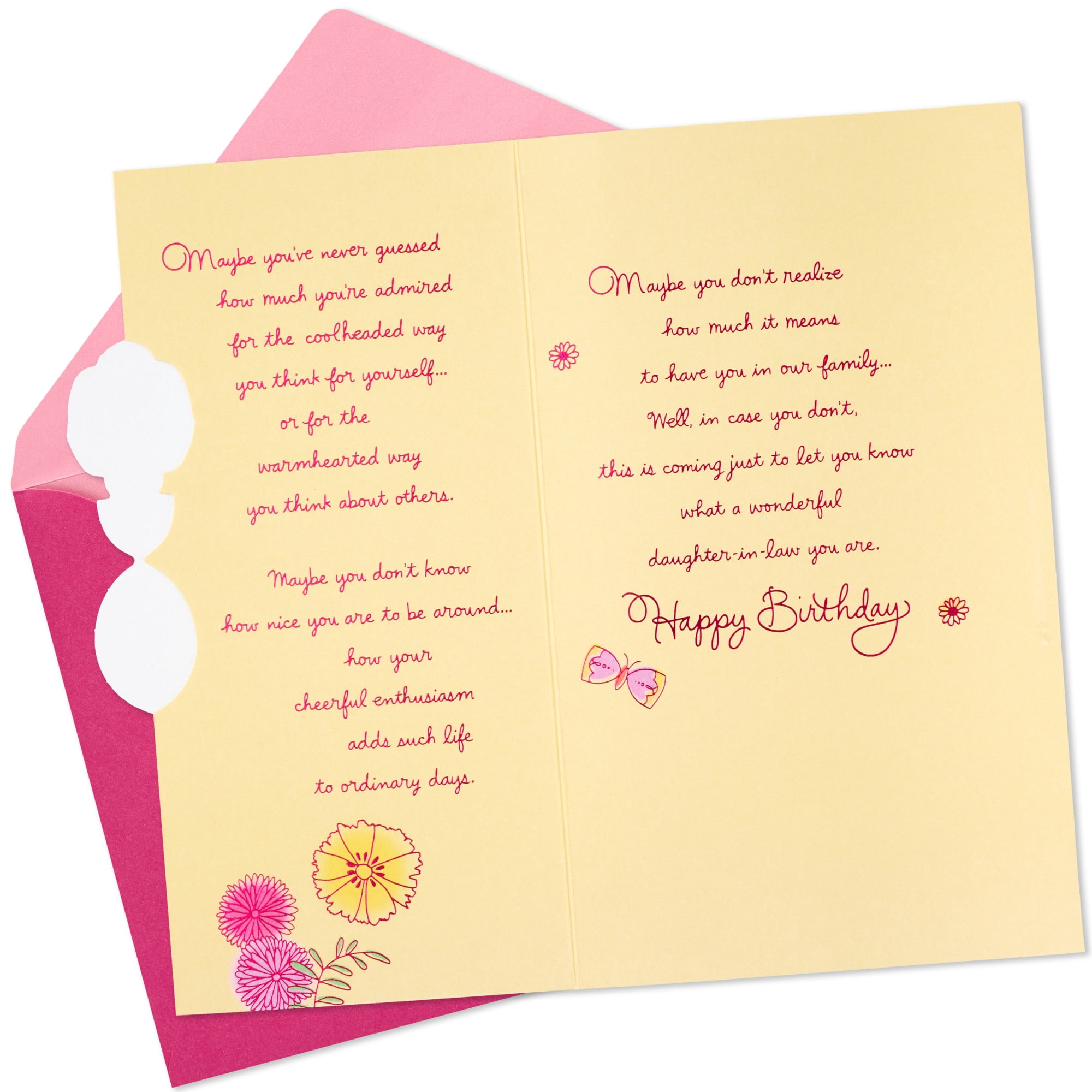 Hallmark Birthday Card for Daughter-in-Law (How Special You Are)