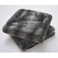thumbnail image 2 of Home Soft Things Tip Printing Light Faux Fur Throw Pillow Shell Ottoman 4 Piece Set, 2 of 2