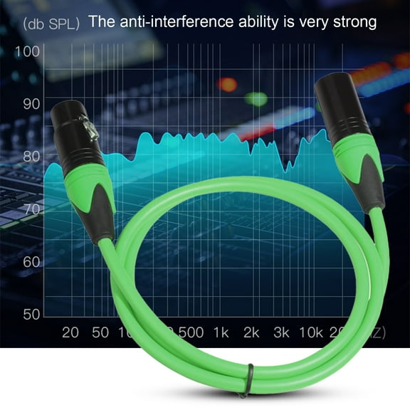Naierhg Audio Cable Professional Shielded 100/200/300cm Balanced XLR Male to Female Audio Adapter Cord Orange