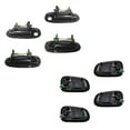 thumbnail image 2 of TRQ Door Handle Black Outside Dark Brown Inside Kit Set of 8 for Corolla Prizm DHA30189, 2 of 4