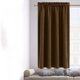 thumbnail image 4 of Uuiauoio Blackout Curtain Panel Solid Color Silk Like Fabric Thermal Insulated Energy Saving Window Drapes for Bedroom Kitchen Style Home Decor, 4 of 5