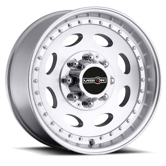 Vision Heavy Hauler 19.5x7.5 8x165.1 0et Machined Wheel