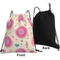 thumbnail image 2 of Drawstring Bags for Men Women, Lightweight Sport Gym Backpack for Sports Yoga Travel, 14x16 Inch, 2 of 5