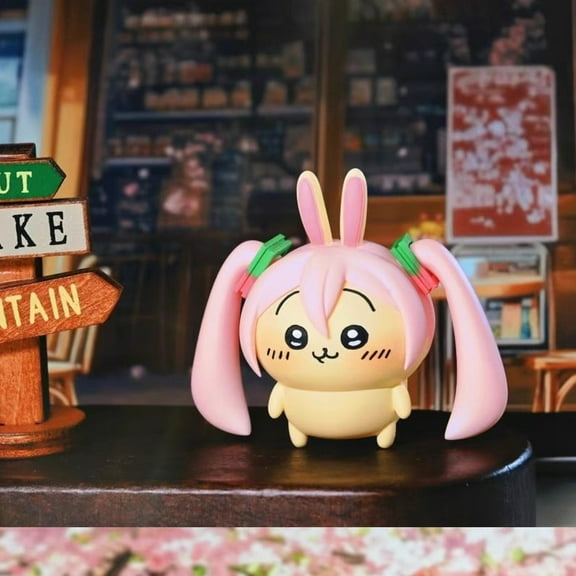 Chiikawa Cute Anime Figure Keychain Set – Usagi, Hachiware Hatsune Momonga & More |   Kawaii Collectible Toy Pendant Gift