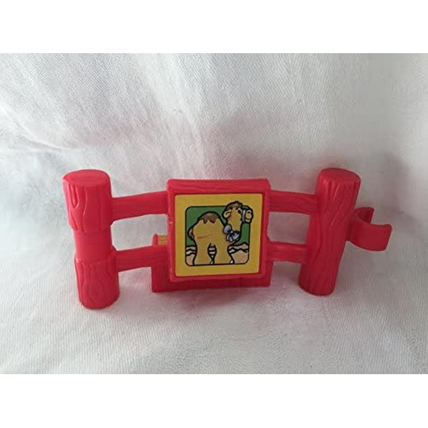 Fisher Price Little People Animal Sounds Zoo Baby Animal Play Set Replacement RED Fence Camel Decal Toy Used Fisher Price Little People Animal Sounds Zoo Baby Animal Play Set Replacement RED Fence Camel Decal Toy Used