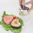 thumbnail image 4 of LQQBOX Onigiri Mould,Stainless Steel Heart Shaped Rice Ball Mould, Musubi Press Mould for Kid Lunch Bento and Home DIY, 4 of 7