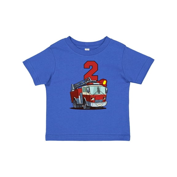 Inktastic 2nd Birthday Fire Truck Boys or Girls Baby T-Shirt