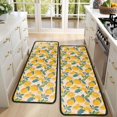 thumbnail image 4 of Kitchen Rugs Sets Of 2,Yellow Lemon Fruit Flowers Pink Pattern Anti Fatigue Kitchen Mat Rugs Non Slip Washable,Decorative Kitchen Floor Mats for Kitchen,Sink,Laundry,17"x47"+17"x47", 4 of 5
