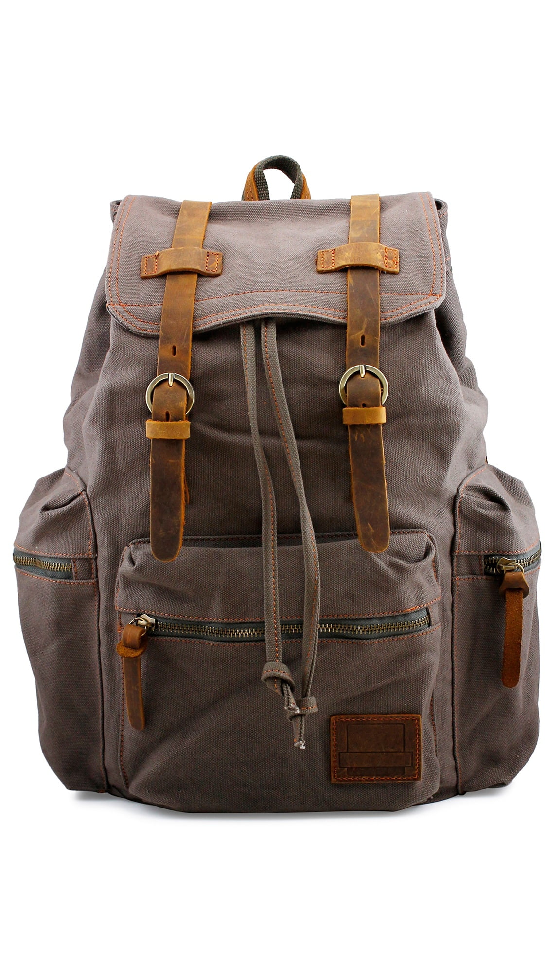 New Large Leather Bag Backpack Men Laptop S Travel Large Vintage Hiking Camping 