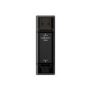 TEAM X1 MAX DRIVE 256GB BLACK USB 3.2 Gen2 External Solid State Flash Drive, Dual Interface Type-C and Type-A, Compatible with Smartphone/ Tablet/ PC/ Chromebook, Speed Up to 1000MB/s (TX1MAX3256GB01)