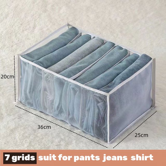 Organizador para ropa interior, calcetines, sujetador, pantalones, bufanda, caja de almacenamiento de corbatas, pantalones vaqueros, organización de ropa, divisores para cajones, organizador de ropa