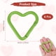 thumbnail image 3 of Clip en forma de corazón Uxcell [6 Pack] - Clip de llavero con gancho de resorte [Verde hierba/Aleación de aluminio], 3 of 6