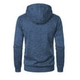 thumbnail image 3 of PNTUTB Men's Fashion Solid Color Multi-Pocket Full-Zip Drawstring Hooded Long Sleeve Casual Jacket, 3 of 5