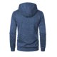 thumbnail image 4 of Ceisia Men's Loose Fit Heathered Hooded Zip-Up Sweatshirt with Contrast Zippers Gift, 4 of 4