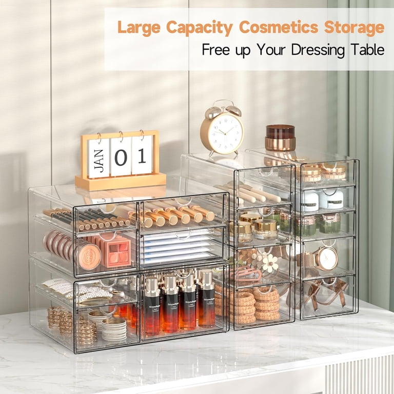 TAIMASI 16-Drawer Acrylic Organizer Set, 4-Piece photo 3