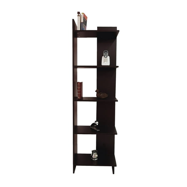 Librero Esquinero Minimalista, Moderno, Práctico Y Elegante DECOMOBIL LB1-180X45-W