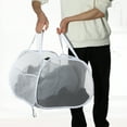 thumbnail image 5 of Unique Bargains 1 Pc 90L Folding Laundry Basket Portable Hamper Basket for Bathroom 19.69"x19.69"x14.96" White, 5 of 6