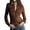 Coffee, variant on Women'S Tops, Tees & Blouses Gsakboxl Women's New Arrival Long Sleeve Suede Button Down Shirt With Pocket Soft Velvet Texture Casual Blouse Fashion Daily Wear Top For All Seasons Womens Tops