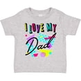 thumbnail image 3 of Inktastic I Love My Dad 80s Retro Style Boys or Girls Toddler T-Shirt, 3 of 5