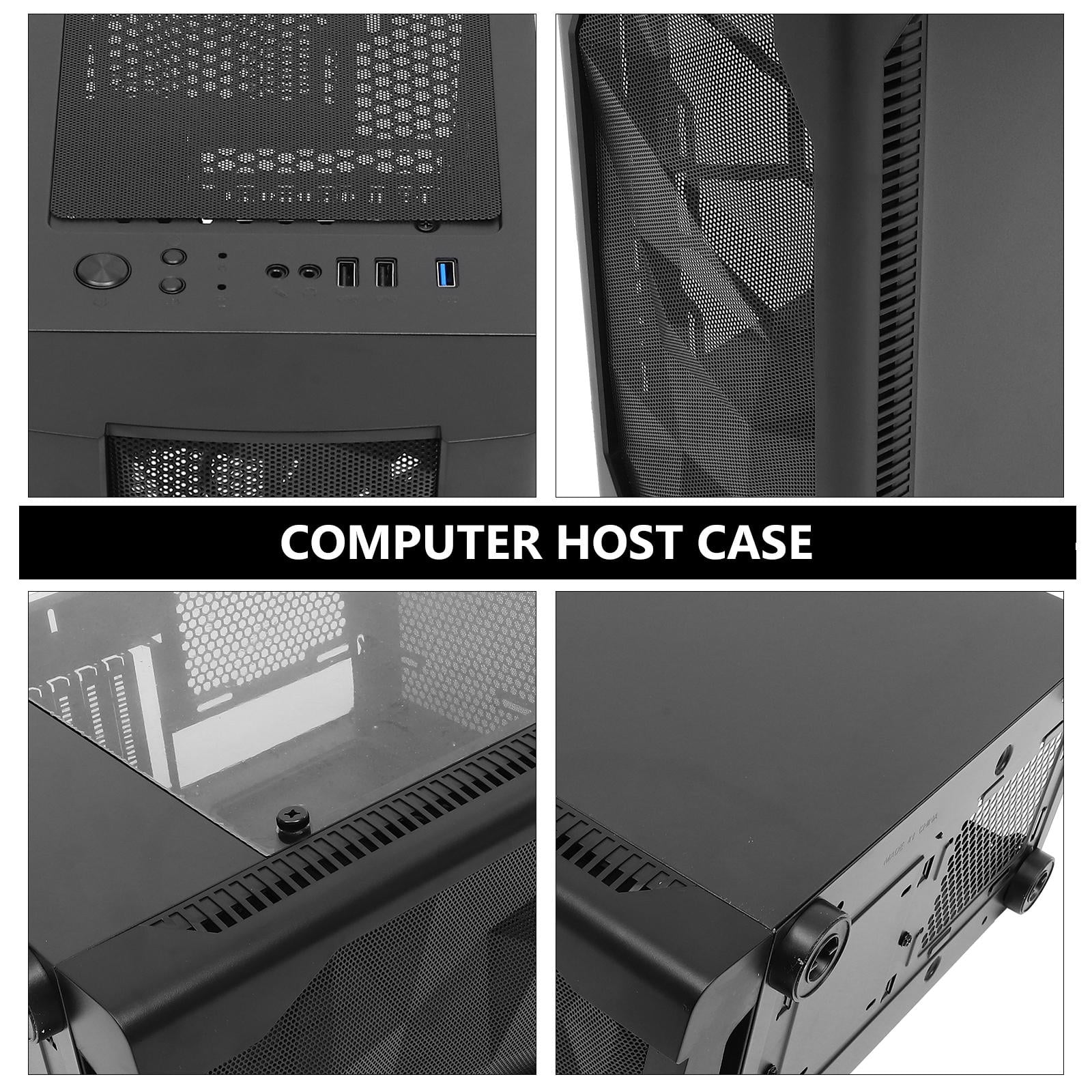 PENIKOKO Computer Cases ATX Motherboard Computer Case Steel Large Storage Space Dustproof 1Pack