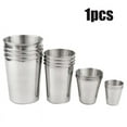 thumbnail image 2 of MYG for Stainless Steel Beer Cola Cup Set - 180ml Capacity for Bar, Coffee Shop, Office Use - Polished Interior & Exterior, Wide Stable Base (Silver), 2 of 10