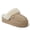 Sand, variant on Fireside by Dearfoams Women's Melton Genuine Shearling Platform Scuff Slipper