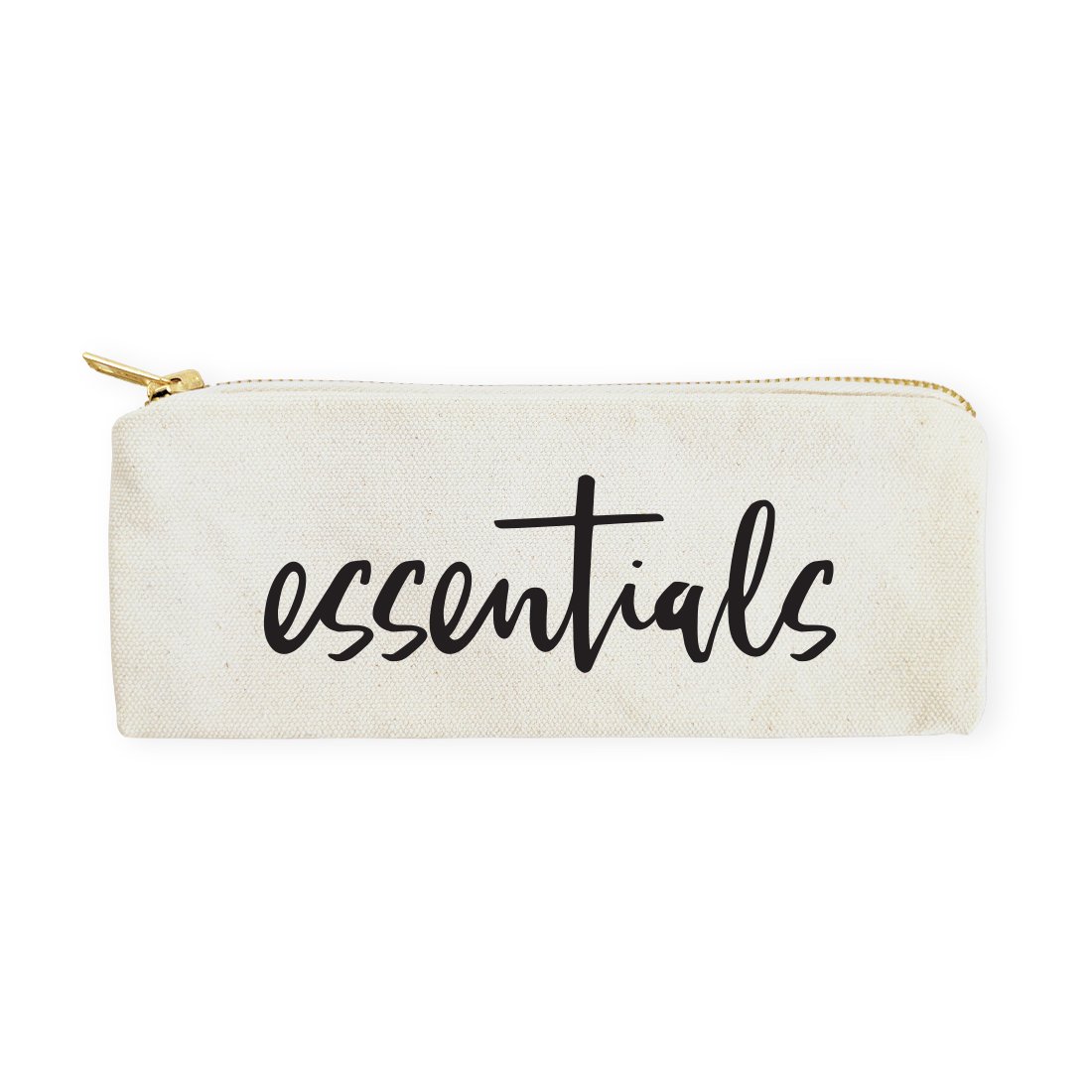 Essentials Cotton Canvas Pencil Case and Travel Pouch