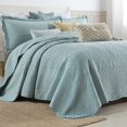 thumbnail image 4 of 3-Piece 100% Cotton Oversized Bedspread Set Coverlet Set Embroidered Quilt Set Farmhouse Bedding Set TF, 4 of 8