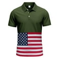 thumbnail image 5 of GERsome 4th of July Mens 2 Piece Outfits Button Down Short Sleeve Tops and Shorts Sets American Flag Graphic Summer Jogging Tracksuits S-3XL, 5 of 9