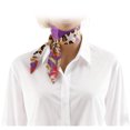 thumbnail image 3 of Unique Bargains 1 Pc Scarf Headband Flower Leopard Neck Scarf for Women Purple, 3 of 5
