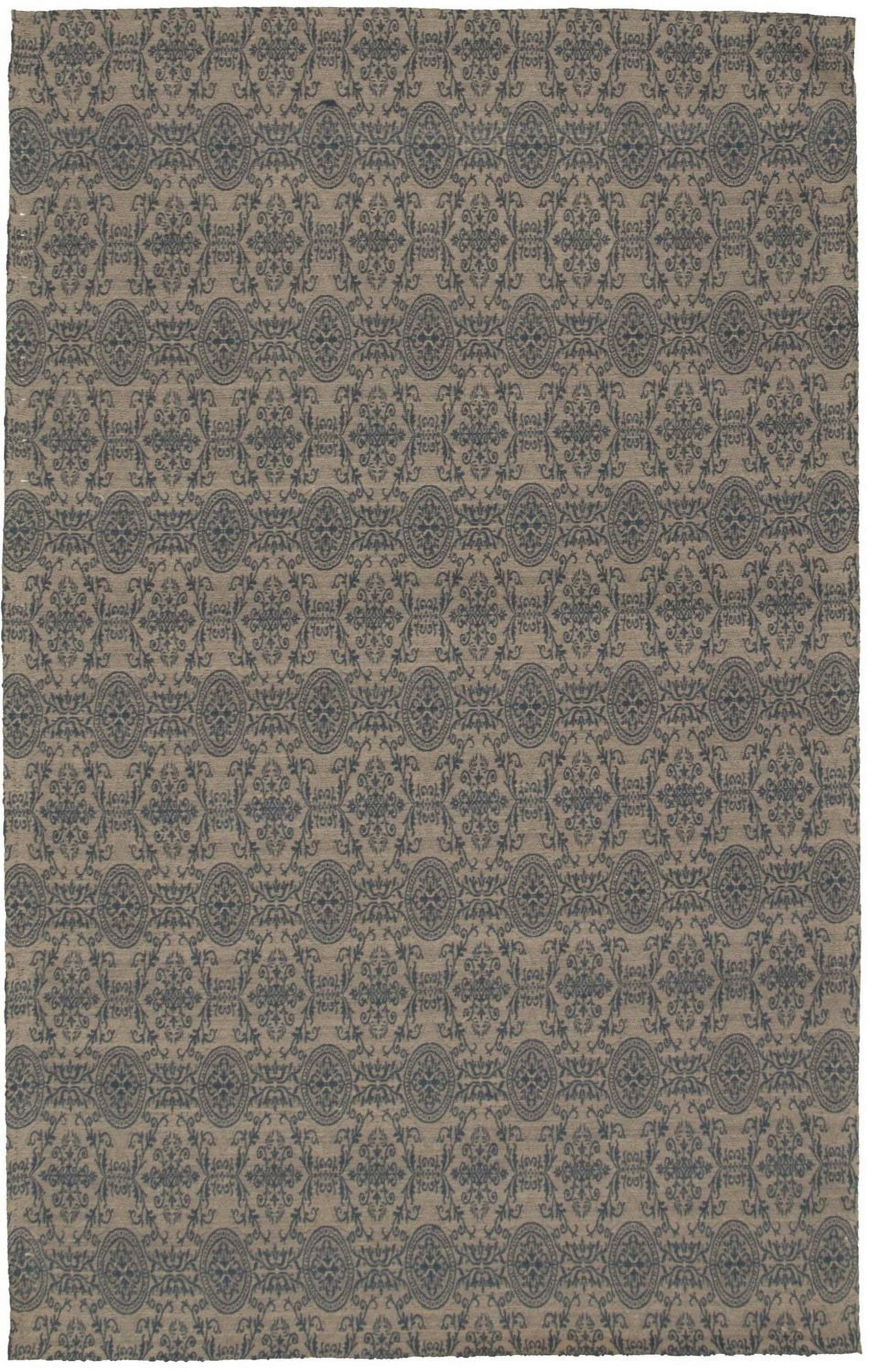 ECARPETGALLERY 5'4" x 7'6"  Transitional Collage Handmade Area Rug for Living Room, Dining Room and Bedroom in Yellow