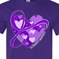 thumbnail image 4 of Inktastic Alzheimers Awareness Purple Ribbon Around Heart T-Shirt, 4 of 5