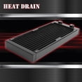 thumbnail image 3 of Ygjytge Intercambiador Disipador Calor CPU 12 Tubos G1 / 4 Hilos para Computadora CPU PC (240 Mm), 3 of 9