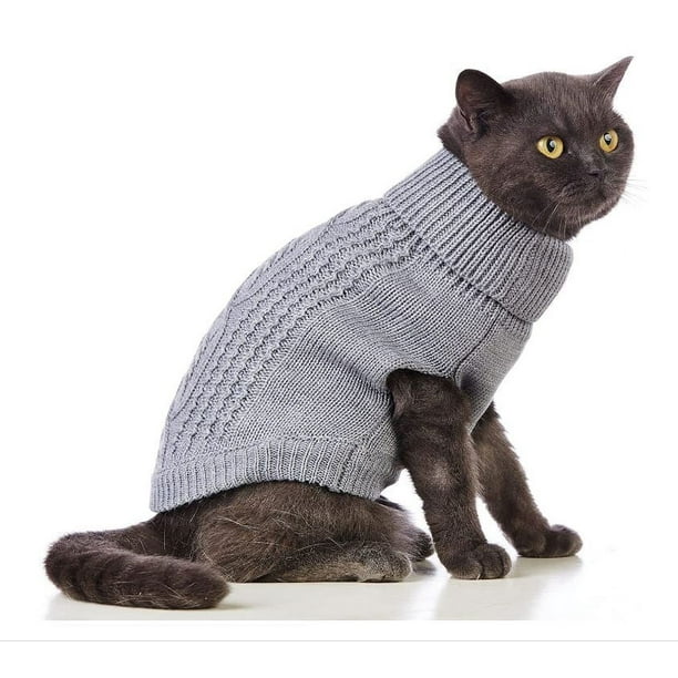 GreenJoy Cat Sweater Cozy Warm Cat Knitwear for Clothes Winter Pet Clothes for Small Dog and Cat Walmart Business Supplies