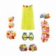 thumbnail image 5 of Conjunto de Disfraces hawaiano Sunnimix Traje de falda Luau 80cm amarillo, 5 of 8